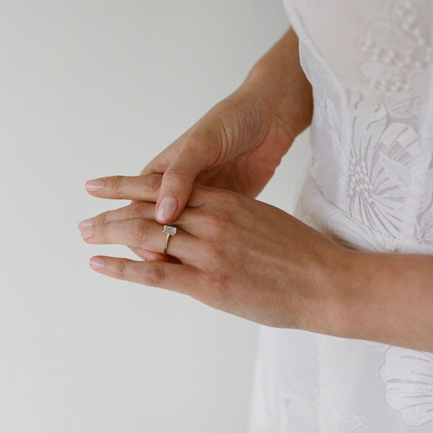 Mabel ~ Moissanite Emerald Step Cut