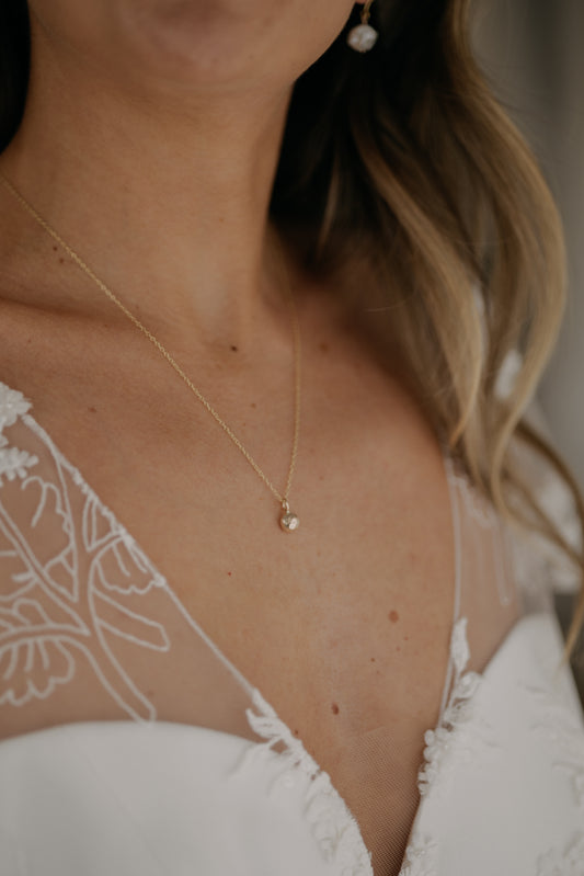 9ct Yellow Gold Pebble Necklace