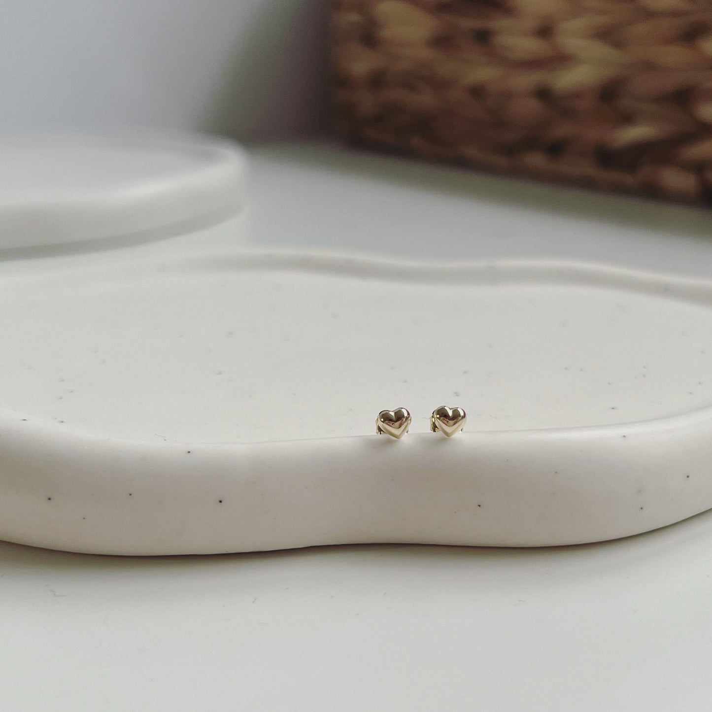 Mini Gold Heart studs