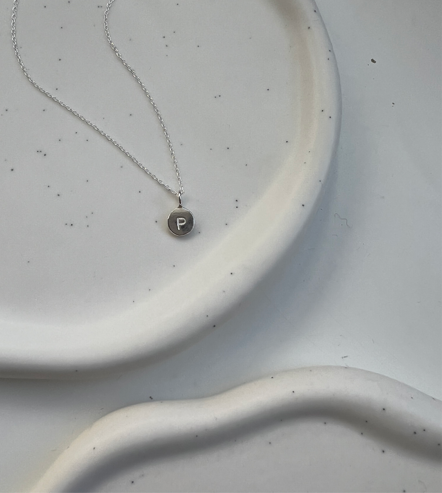 Personalised Pebble Necklace, Sterling Silver
