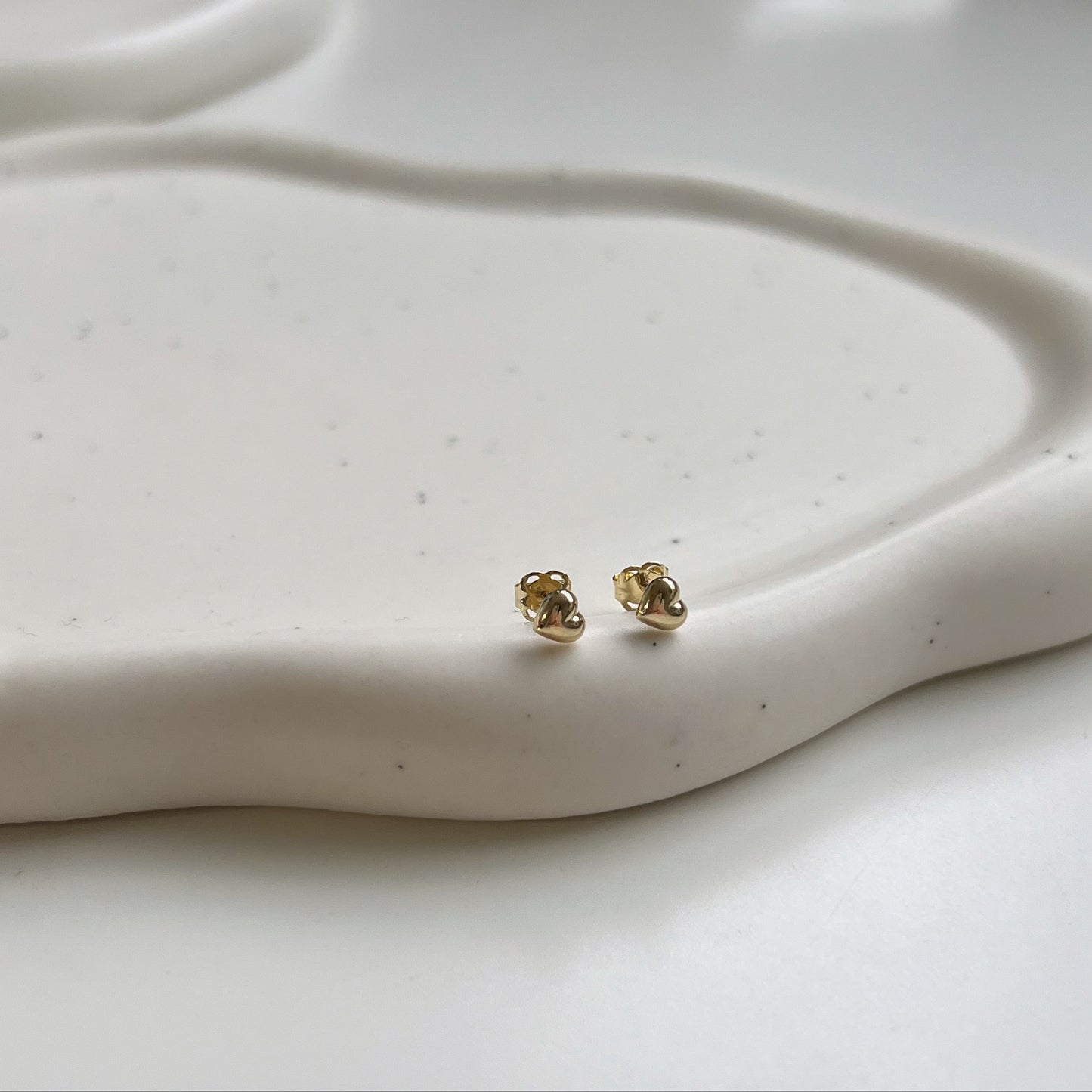 Mini Gold Heart studs