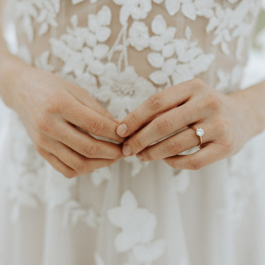 Florence ~ Moissanite, Brilliant Cut