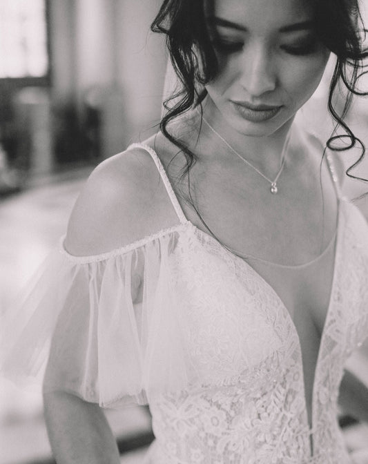 Recycled Sterling Silver Pebble Necklace