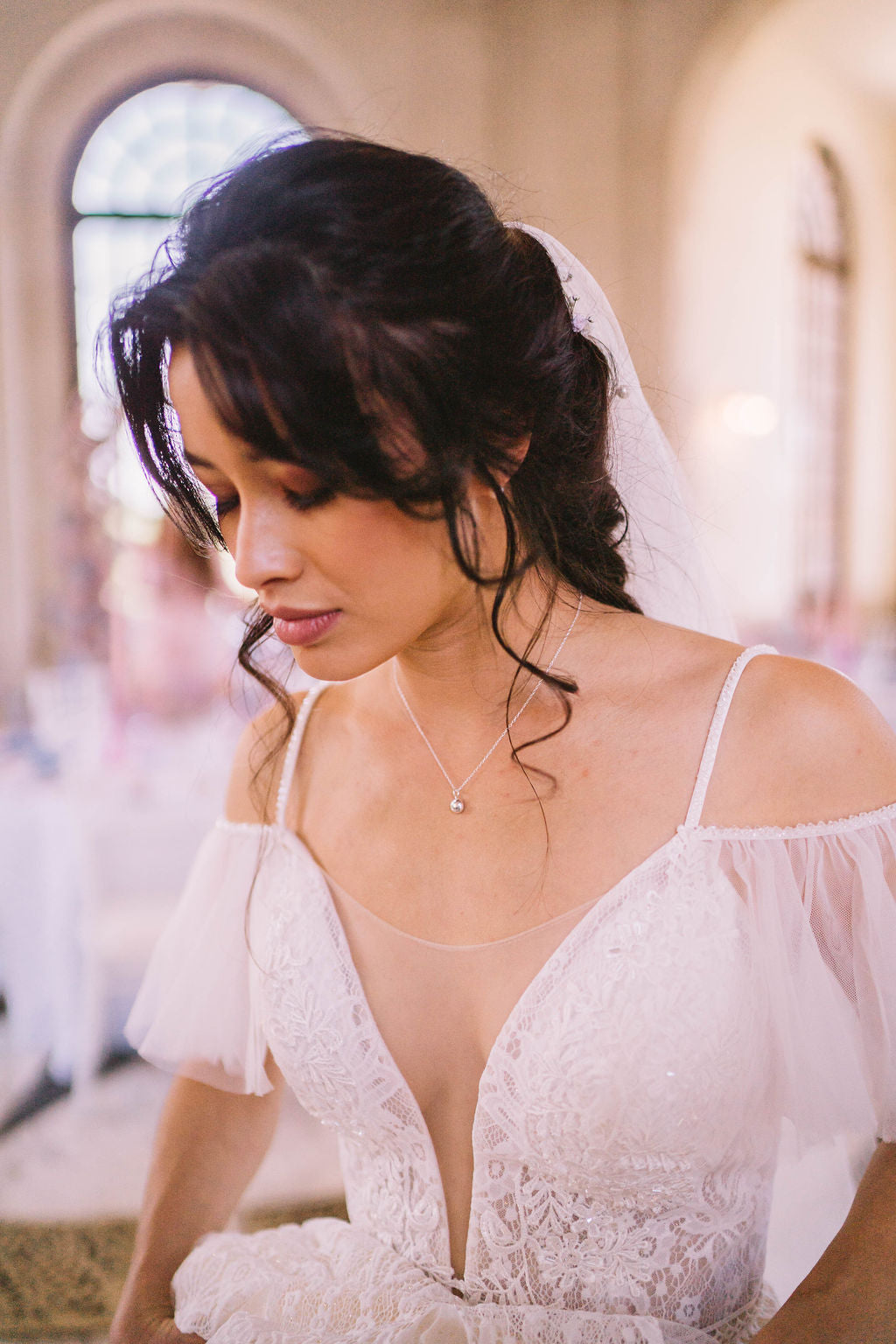 Recycled Sterling Silver Pebble Necklace