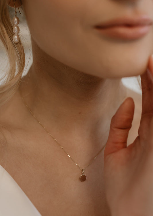 9ct Gold Dot Necklace