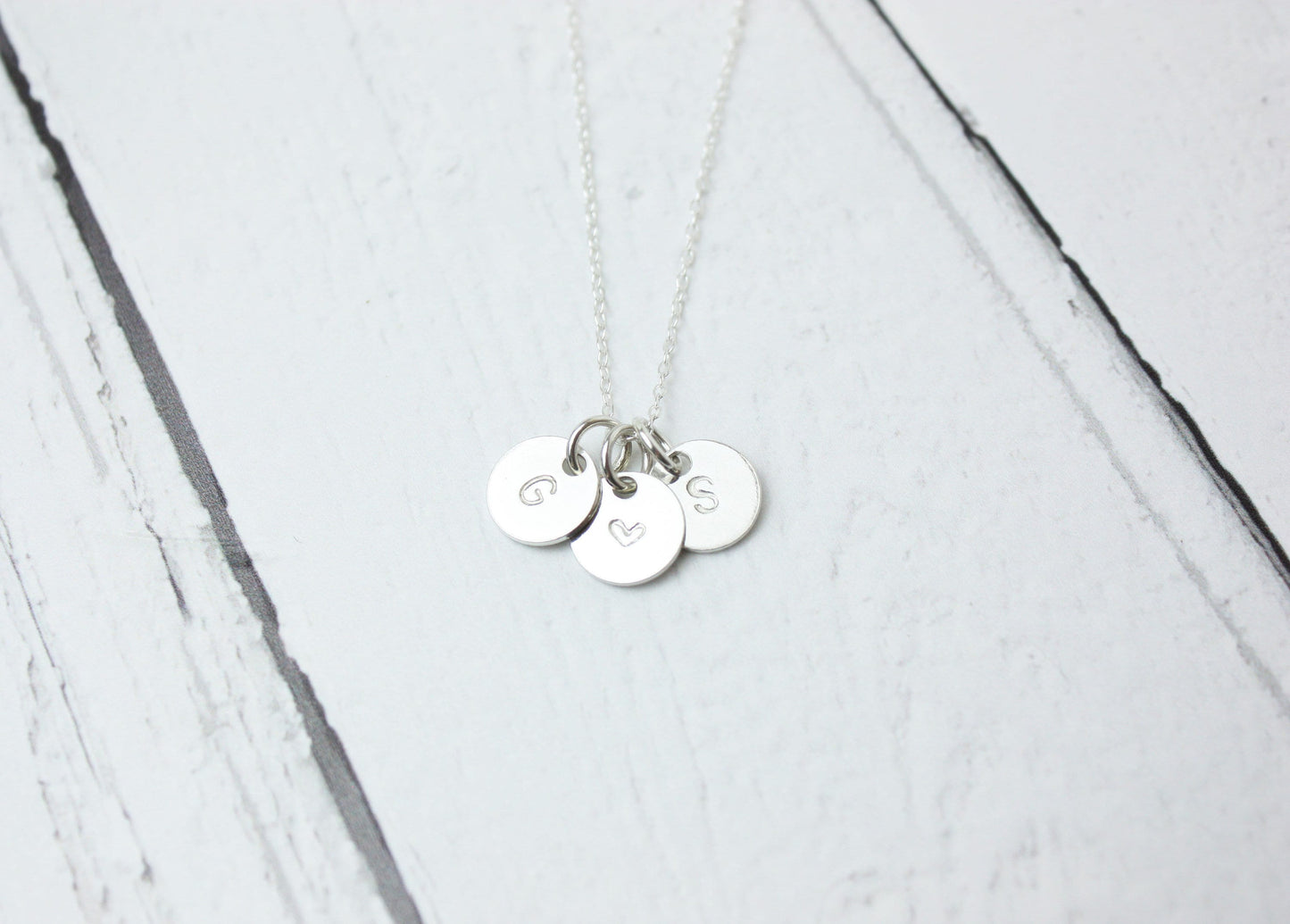 Personalised disc necklace, Sterling Silver