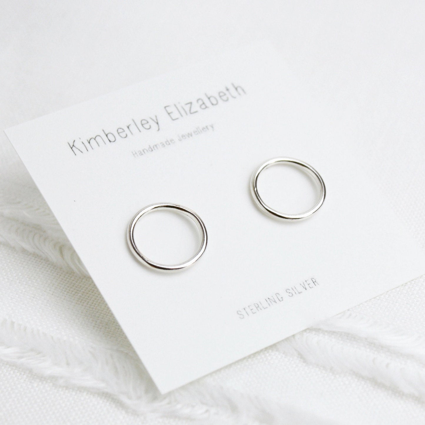 Halo Earrings. Serling Silver