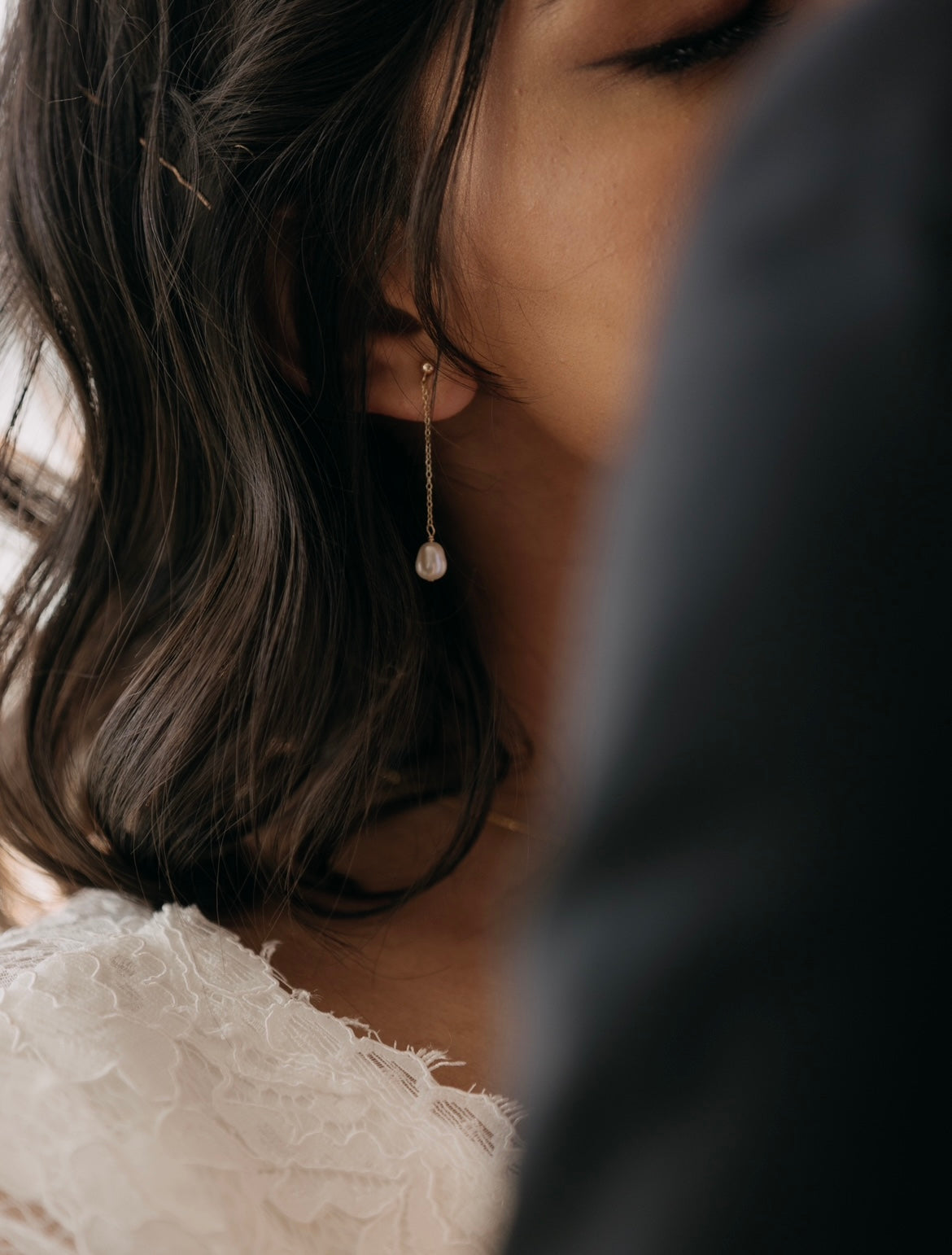 9ct Gold Freshwater Pearl Drop Earrings