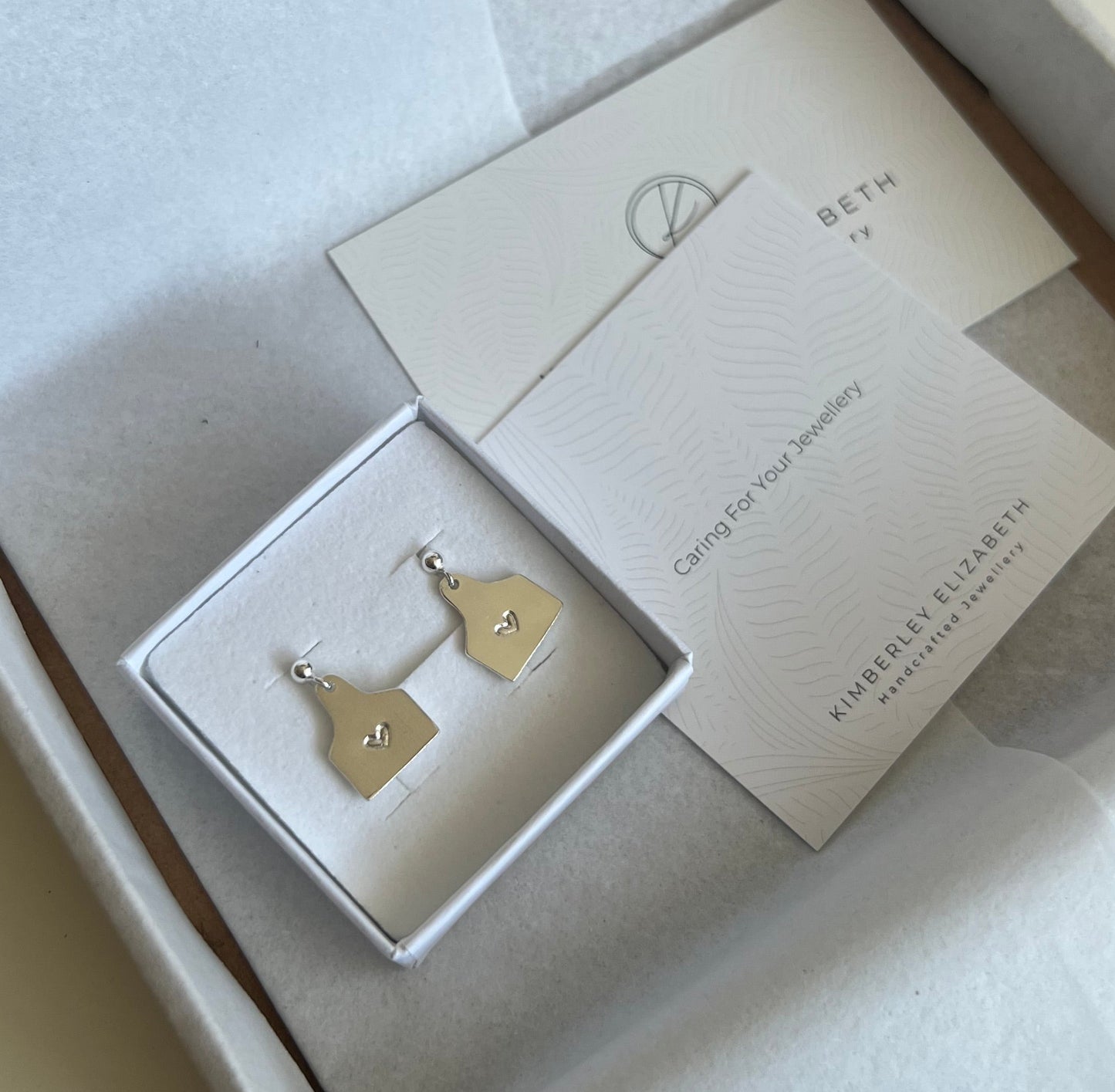 Personalised Tag Earrings