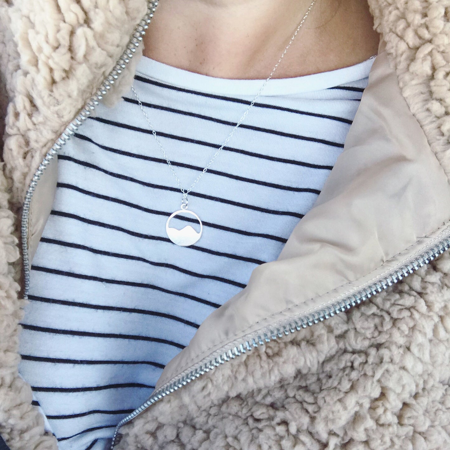 Mountain Necklace, Sterling Silver