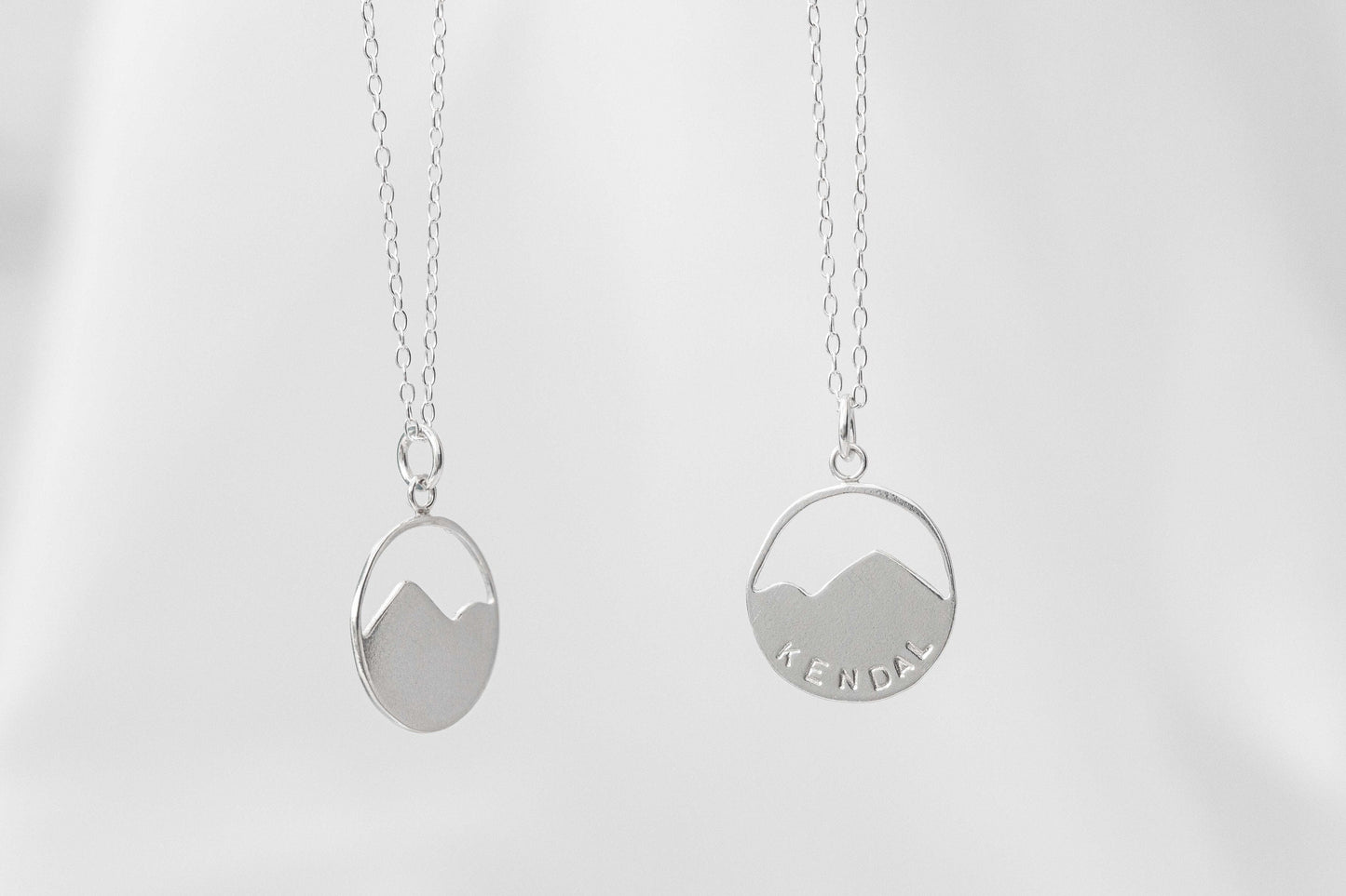 Mountain Necklace, Sterling Silver