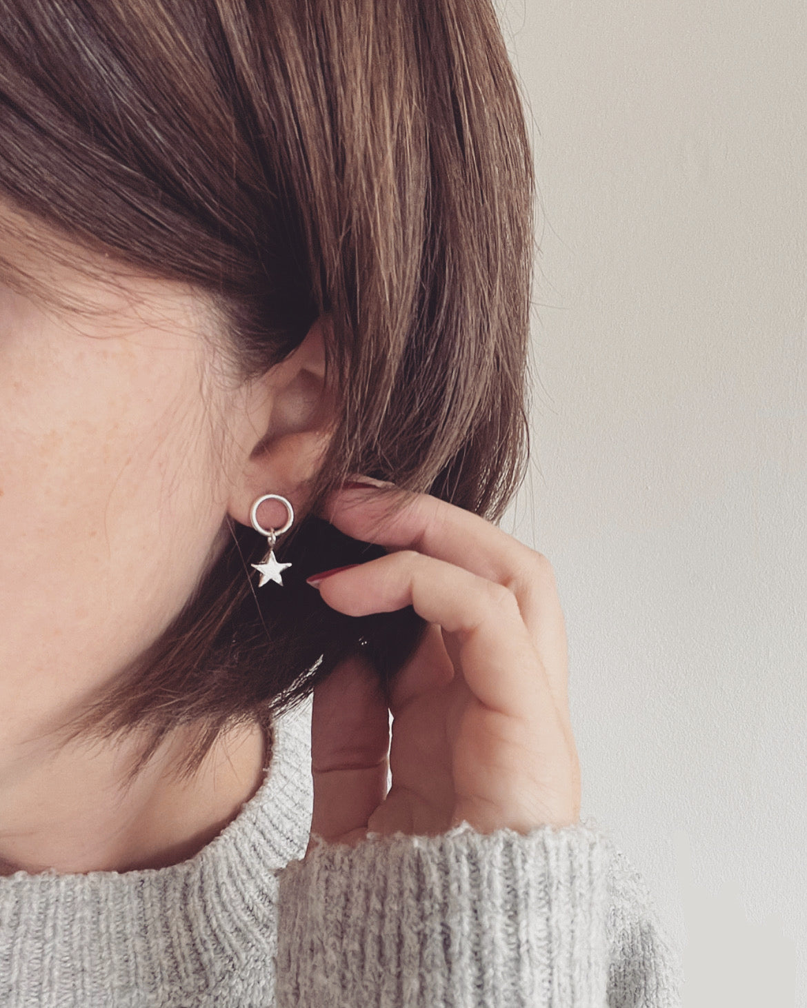 Moon & Star Drop Studs